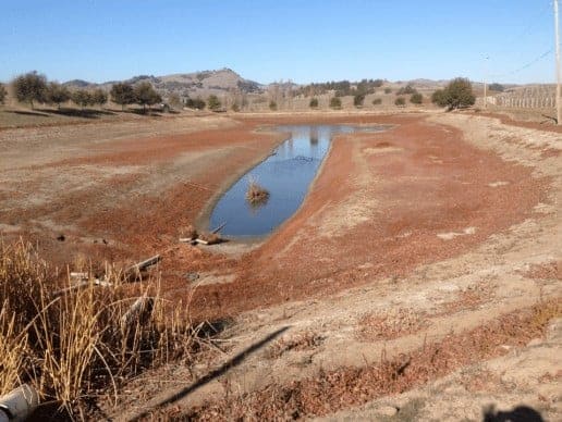 Dam pond evaporation