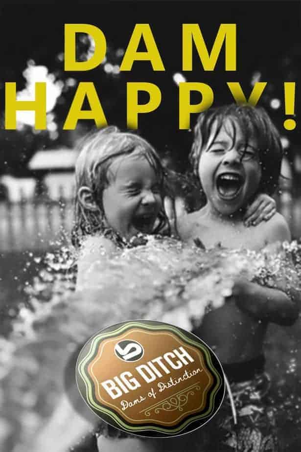 Big Ditch Dam Builder Two children being dam happy advertisement 3.0