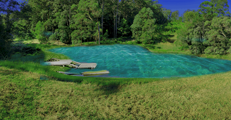 Big Ditch Dam Builders Bangalow Dam after 1000px