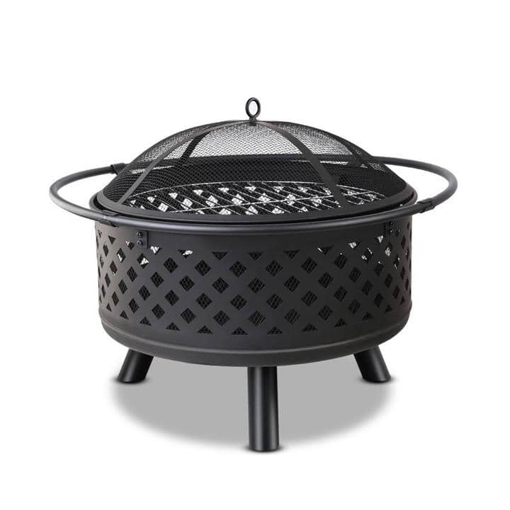 Fire Pit BBQ Grill Smoker Portable Outdoor Fireplace Patio Heater Pits ...