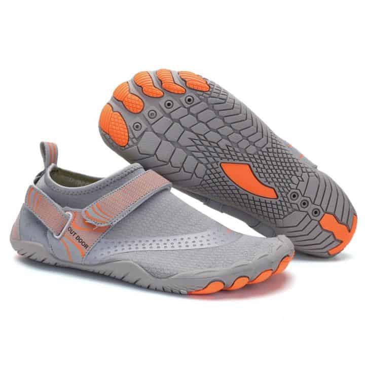 Men Women Water Shoes Barefoot Quick Dry Aqua Sports Shoes - Grey Size EU46  = US11 | Big Ditch Dam Building Company