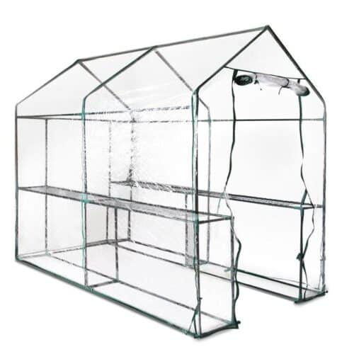 Garden Greenhouse Garden Shed Green House 1.9X1.2M Storage Greenhouses Clear