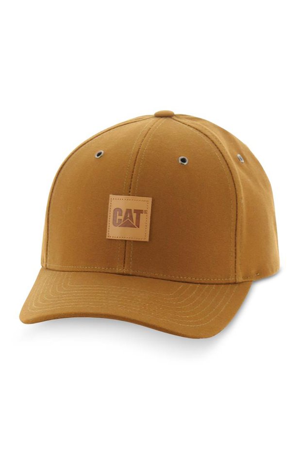 CAT Leather Patch Cap - Size AU OS | Big Ditch Dam Building Company
