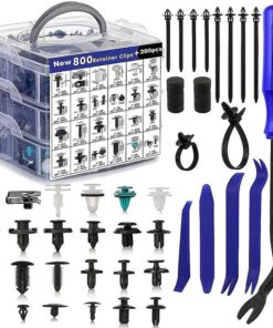 1000PCS Car Retainer Clips Auto Fasteners Push Trim Clips Pin Rivet Bumper Kit