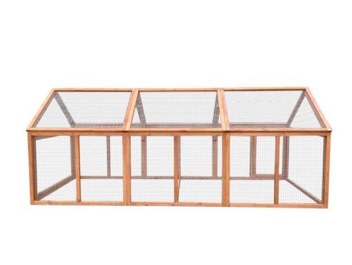 250 CM Large Chicken Coop Run Guinea Pig Cage Villa Extension Rabbit Hutch House Pen