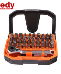 32Piece 1/4" Mini Double Head Screwdriver Bit and Ratchet Set CRV Steel Durable