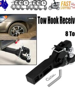 8 Ton Pintle Tow Hook Receiver Arm Hitch Towing Car Truck Heavy Duty Ball Combo
