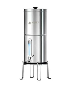 Aimex Portable Water Filter - Gravity-Fed, 304 Stainless Steel, Fluoride Removal