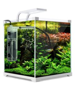 Aquarium Starfire Glass Fish Tank Set Filter Pump 16L