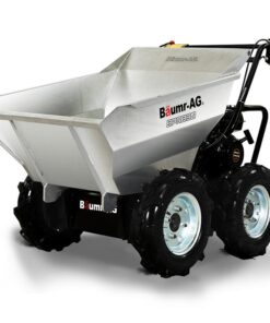 BAUMR-AG 6.5HP Mini Dumper Power Barrow Petrol-Powered with Galvanised Bucket