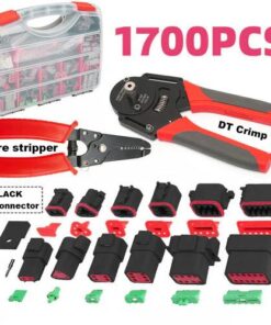 BLACK 1700X Deutsch DT Connector Kit Genuine Deutsch Crimp Tool Auto Marine