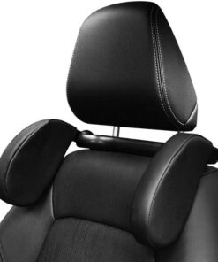 Car Travel Headrest 180 Adjustable and Washable Pillow PU Leather