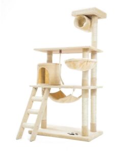 Cat Tree Multi Level Scratcher MAPLE 140cm BEIGE