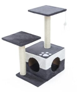 Cat Tree Multi Level Scratcher MONO 69cm GREY