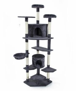 Cat Tree Multi Level Scratcher PARALA 201cm GREY