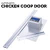 Chicken Coop Door with Digital LCD Screen to manage Timer and Sensor
