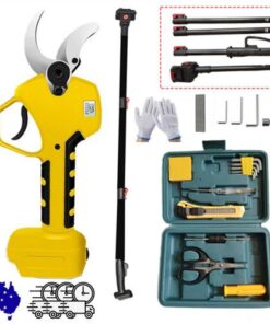 Cordless Brushless 4 Pole Pruning Shear Secateur Bush Cutter yellow