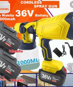 Cordless High Pressure Airless Spray Gun Paint Sprayer For Makita 36V Battery AU
