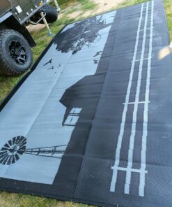 Country Grey 5m x 2.4m recycled poly mat