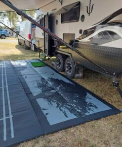 Country Grey 6m x 2.4m recycled poly mat