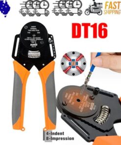 DT16 Crimper 4 Way Indent,8 Impression iCrimp Closed Barrel Type Deutsch Crimper