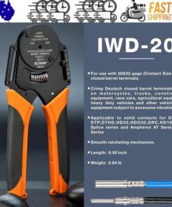 DT20 Crimper 4 Way Indent,8 Impression iCrimp Closed Barrel Type Deutsch Crimper