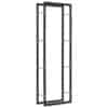 Firewood Rack Black 50x20x150 cm Steel