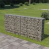 Gabion Wall with Covers Galvanised Steel 200x20x85 cm
