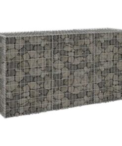 Gabion Wall with Covers Galvanised Steel 200x60x100 cm
