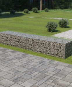 Gabion Wall with Covers Galvanised Steel 300x50x50 cm