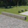 Gabion Wall with Covers Galvanised Steel 600x50x50 cm