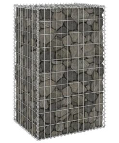 Gabion Wall with Covers Galvanised Steel 60x50x100 cm