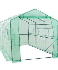 Garden Greenhouse Walk-In Shed 3.5x2x2M PE Apex