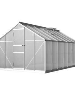 Greenfingers Greenhouse Aluminium Green House Polycarbonate Garden Shed 4.2x2.5M