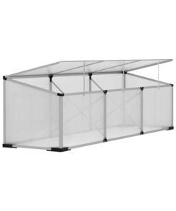 Greenhouse 180x50x50CM Cold Frame Plant Grow Aluminium Polycarbonate Green House