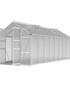 Greenhouse 5.1x2.5x2.26M Double Doors Aluminium Green House Garden Shed