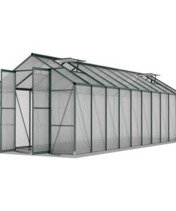 Greenhouse 6.3x2.44x2.1M Aluminium Polycarbonate Green House Garden Shed