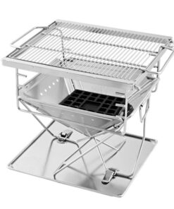 Grillz Fire Pit BBQ Grill with Carry Bag Camping