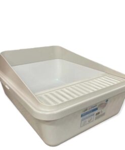 High Back Cat Litter Tray Large - Pet Fresh Clean Kitten Toilet Box
