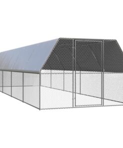 Outdoor Chicken Cage 3x10x2 m Galvanised Steel