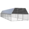 Outdoor Chicken Cage 3x12x2 m Galvanised Steel