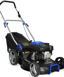 POWERBLADE 18" 150cc Lawn Mower, 8 Height, Steel Deck, 4-Stroke Petrol Lawnmower - V475