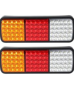 Pair 75 LED Tail Lights Stop Reverse Indicator 12V Ute Trailer Caravan Truck Boat