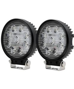 Pair LED Driving Lights 4.5 Inch Flood Spot Lights Car Truck SUV 12V 24V