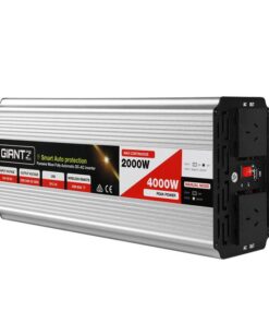 Power Inverter 2000W or 4000W Pure Sine Wave 12V-240V Camping Boat Caravan