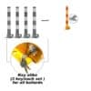 Red Parking Bollard locker Barrier Key Alike lock Fold Down Vehicle