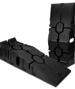 SEDY 2Pcs 2 Ton Heavy Duty Car Ramps 17cm Rise Antiskid Vehicle Service Ramp Au