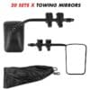 Towing Mirrors Clip on Multi Fit Clamp On Towing Caravan 4X4 Trailer 4WD 20 Pairs