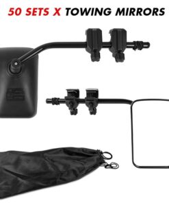 Towing Mirrors Clip on Multi Fit Clamp On Towing Caravan 4X4 Trailer 4WD 50 Pairs