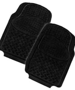 VELOCITY 2-Piece Car Mat - BLACK [Rubber]